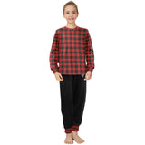 Girls' Tartan Long Pyjama Set - Free P&P Worldwide