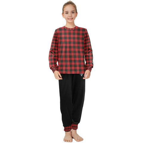 Girls' Tartan Long Pyjama Set - Free P&P Worldwide