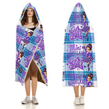 Kids Cosy Tartan Hooded Blanket  Free p&p Worldwide