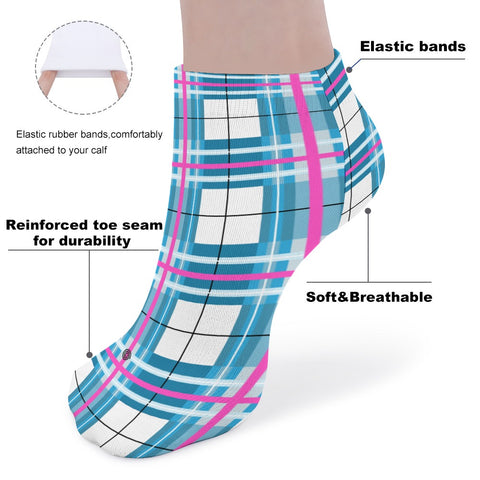 ✨'Bute Sky' Tartan Kids Socks (1 Pair)✨ Free p&p UK