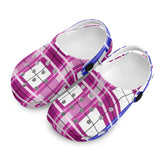 dHD Tartan Colour Mix - Kids Clogs - FREE p&p Worldwide
