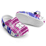 dHD Tartan Colour Mix - Kids Clogs - FREE p&p Worldwide