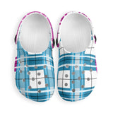 dHD Tartan Colour Mix - Kids Clogs - FREE p&p Worldwide