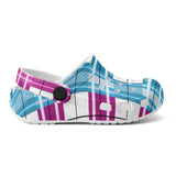 dHD Tartan Colour Mix - Kids Clogs - FREE p&p Worldwide