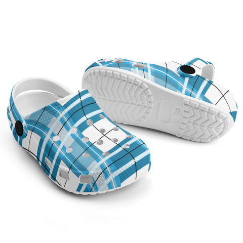 dHD Tartan Colour Mix - Kids Clogs - FREE p&p Worldwide
