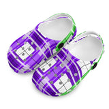 dHD Tartan Colour Mix - Kids Clogs - FREE p&p Worldwide
