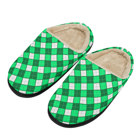 Tartan Unisex Fluffy Winter Slipper Room Shoes