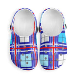 dHD Tartan Colour Mix - Kids Clogs - FREE p&p Worldwide