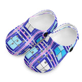 dHD Tartan Colour Mix - Kids Clogs - FREE p&p Worldwide