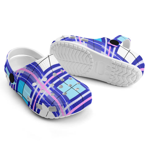 dHD Tartan Colour Mix - Kids Clogs - FREE p&p Worldwide