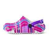 dHD Tartan Colour Mix - Kids Clogs - FREE p&p Worldwide