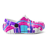 dHD Tartan Colour Mix - Kids Clogs - FREE p&p Worldwide