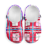 dHD Tartan Colour Mix - Kids Clogs - FREE p&p Worldwide