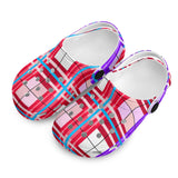 dHD Tartan Colour Mix - Kids Clogs - FREE p&p Worldwide