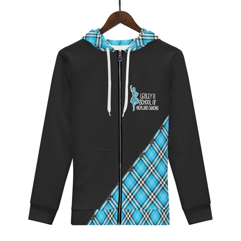 LESLEY'S SCHOOL OF HIGHLAND DANCING WOMENS ZIP HOODIE (girl)