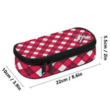 HD Tartan 3-Layer Pencil Case - FREE p&p Worldwide
