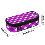 HD Tartan 3-Layer Pencil Case - FREE p&p Worldwide
