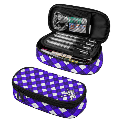 Tartan 3-Layer Pencil Case - FREE p&p