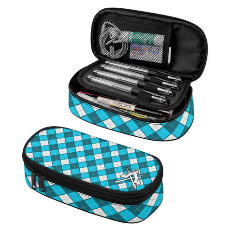Tartan 3-Layer Pencil Case - FREE p&p