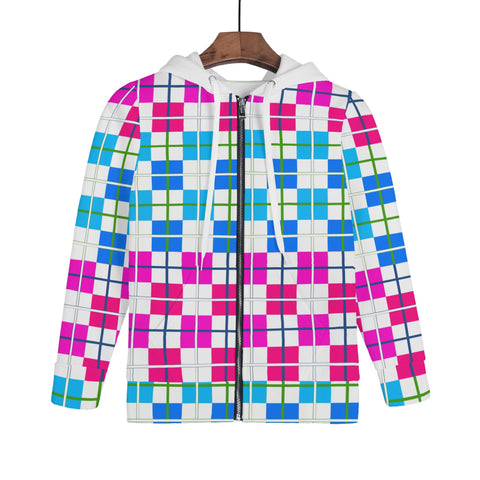 Tartan Children Zip Hoodie