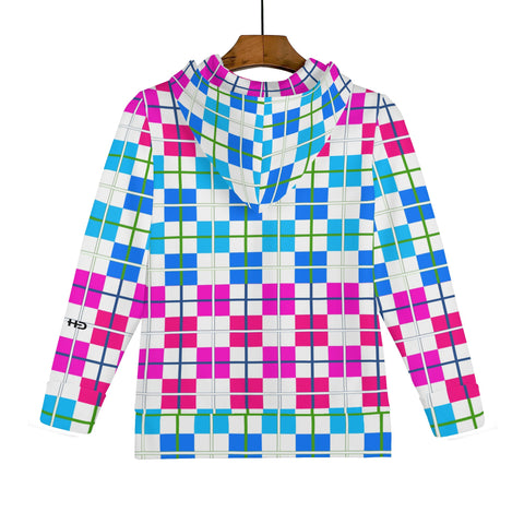 Tartan Children Zip Hoodie