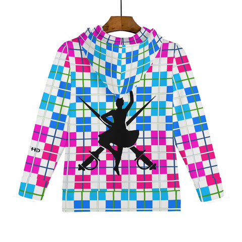 Tartan Children Zip Hoodie