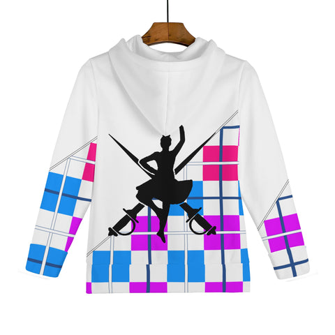 Tartan Children Zip Hoodie