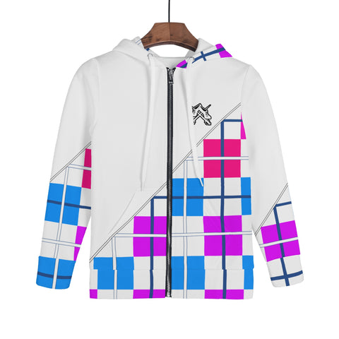 Tartan Children Zip Hoodie