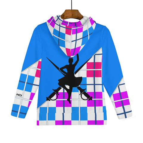 Tartan Children Zip Hoodie