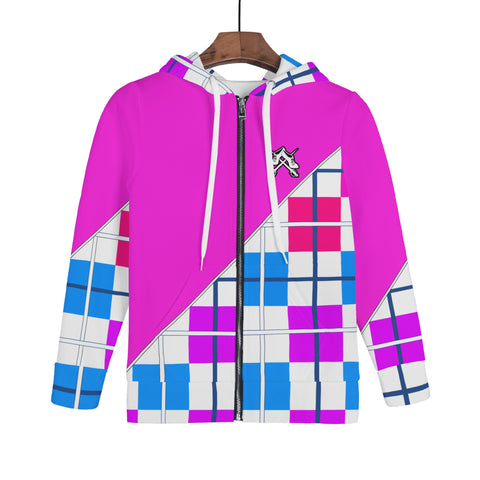 Tartan Children Zip Hoodie