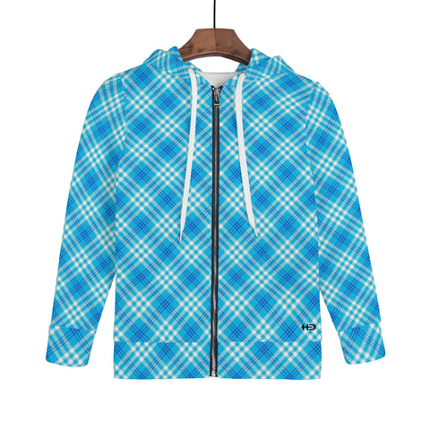 Tartan Children Zip Hoodie