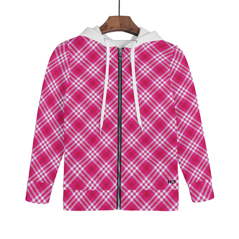 Tartan Children Zip Hoodie