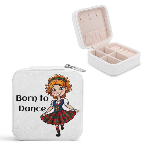Highland Dancer Square Jewellery Case Box - Free p&p