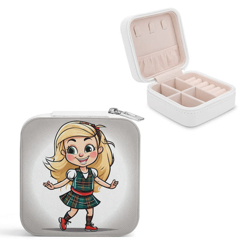 Highland Dancer Square Jewellery Case Box - Free p&p