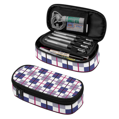 Tartan 3-Layer Pencil Case - FREE p&p