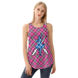 Ladies Tartan Vest Top - Free p&p Worldwide
