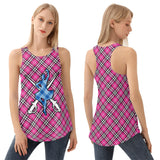 Ladies Tartan Vest Top - Free p&p Worldwide