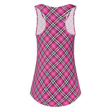 Ladies Tartan Vest Top - Free p&p Worldwide