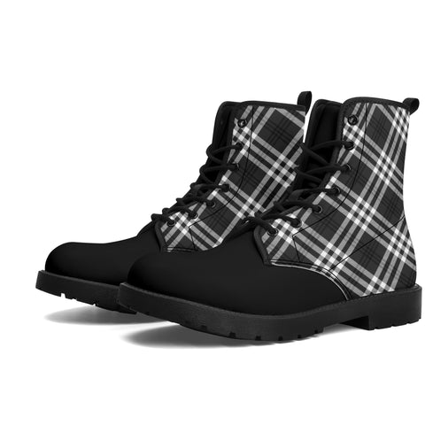Tartan Womens Leather Boots