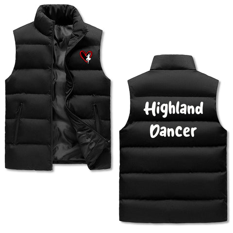 Highland Dancer Unisex Lightweight Zip Up Puffer Vest