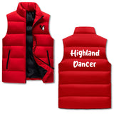 Highland Dancer Unisex Lightweight Zip Up Puffer Vest