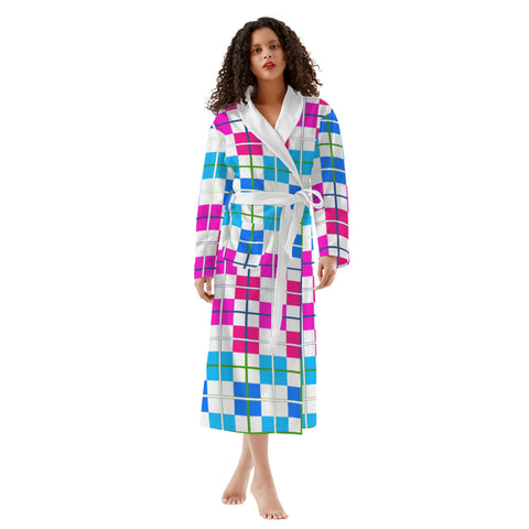 HD Tartan Womens Bathrobe - Free p&p Worldwide