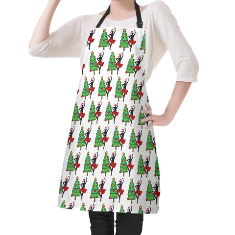 Highland Piper & Dancer Christmas Apron - Free p&p