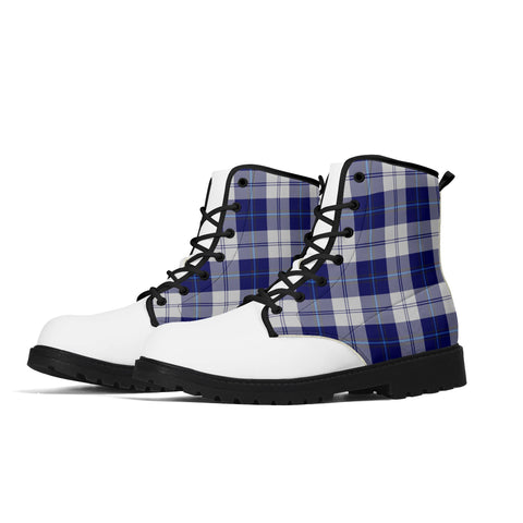 Womens Leather Boots - Clan Cunningham Dress Blue - Free p&p