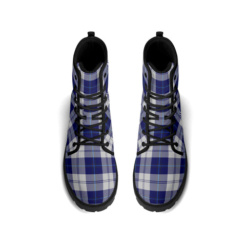 Womens Leather Boots - Clan Cunningham Dress Blue - Free p&p