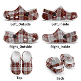Clan Cunningham Dress Burgundy - Kids Clogs - FREE p&p Worldwide