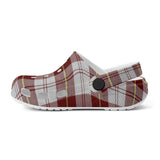 Clan Cunningham Dress Burgundy - Kids Clogs - FREE p&p Worldwide