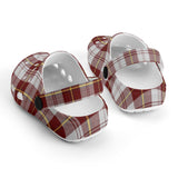 Clan Cunningham Dress Burgundy - Kids Clogs - FREE p&p Worldwide