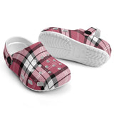 Nisbit TARTAN Kids Clogs - FREE P&P WORLDWIDE