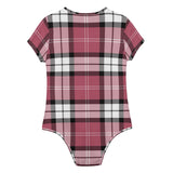 Tartan Womens Soft Short Sleeve Bodysuit - FREE p&p Worldwide